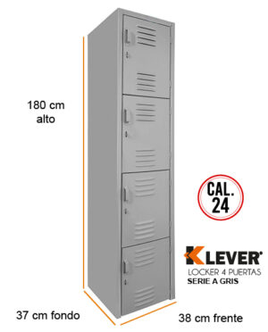 Archivero Metalico 4 Gavetas Klever Metalicos