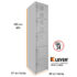 Locker 5 puertas Serie A gris